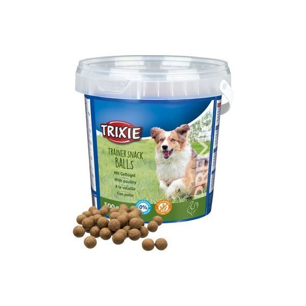 Ласощі Trixie Premio Trainer Snack Poultry Balls для собак кульки з птицею відро пластик 500 г 1111171149 фото