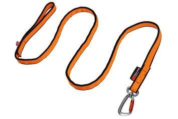 Повідець для собак Bungee leash Non-stop dogwear Чорний/Помаранчевий 2,8 м/23 мм 41426 фото
