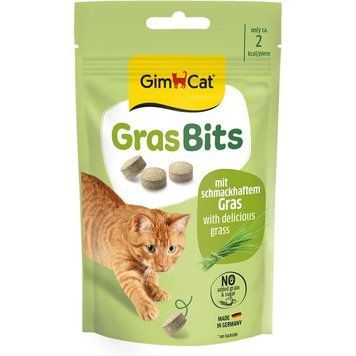 Ласощі GimCat GrasBits для котів таблетки з травою 65 шт/40 г 1111142196 фото