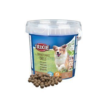 Ласощі Trixie Premio Trainer Snack Lamb Balls для собак кульки з ягням відро пластик 500 г 1111171150 фото