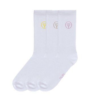 Шкарпетки для власників собак Palopa Tennis Socks Logo Жовтий/Бежевий/Рожевий 3 пари 35-40 45557 фото