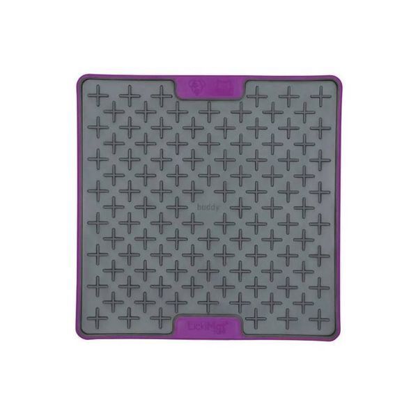 Лизальний килимок антистрес для собак LickiMat Buddy Tuff Purple, тверда основа 27740 фото
