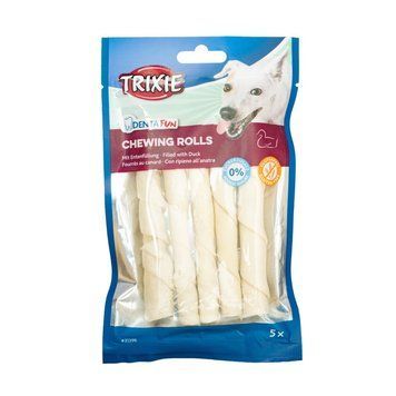 Ласощі Trixie Denta Fun Chewing Rolls для собак Паличка для чищення зубів з качкою 12 см 90 г 5 шт 1111141113 фото