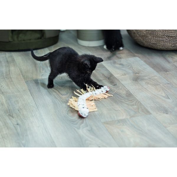 Іграшка Trixie для котів Сороконіжка плюш і рафія 33 см 1111185485 фото