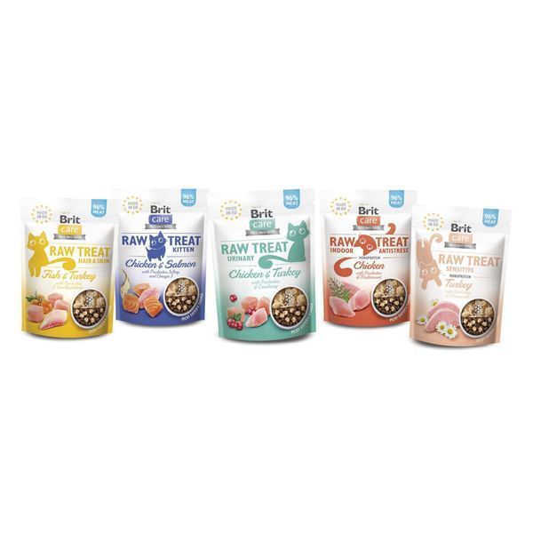 Ласощі Brit Raw Treat Freeze-dried Indoor and Antistress д/домашніх котів д/заспокоєння курка 40 г 1111180676 фото