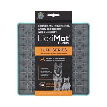 Лизальний килимок антистрес для собак LickiMat Buddy Tuff Turquoise, тверда основа 27742 фото