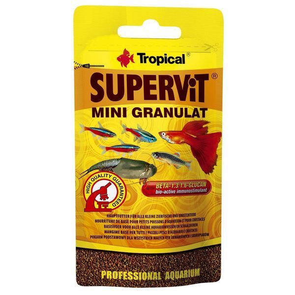 Корм Tropical Supervit Mini Granulat для акваріумних риб гранули 10 г 1111130541 фото