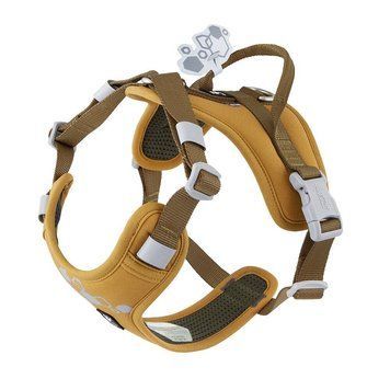 Шлейка пом'якшена для собак Hurtta Weekend Warrior Harness II ECO Темно-жовтий 55-70 42127 фото