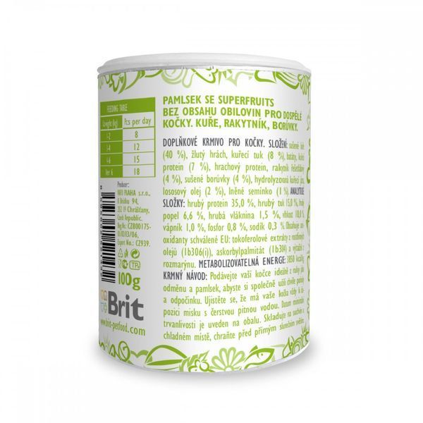 Ласощі Brit Care Superfruits Chicken д/котів з куркою обліпихою та чорницею 100 г 1111176209 фото