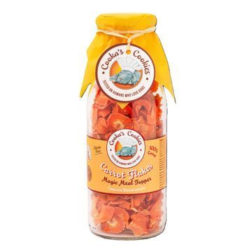 Натуральний топер (вітамінна та смакова добавка) для собак Cooka's Cookies Сушені шматочки з моркви 180 г 40226 фото