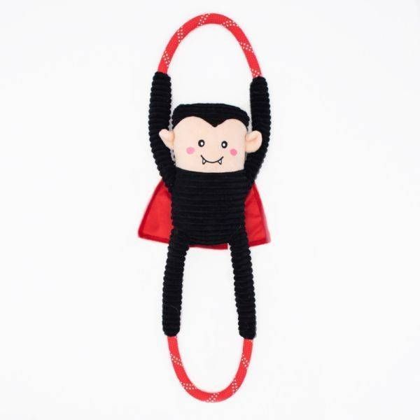 М'яка іграшка для собак Дракула ZippyPaws Halloween RopeTugz Dracula з пищалкою 28487 фото