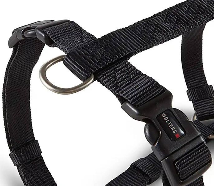 Анатомічна шлейка для собак Wolters Professional S 30-40 см / 10 мм Чорний 28131 фото