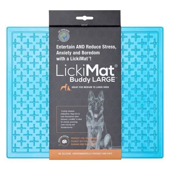 Лизальний килимок антистрес для собак LickiMat Buddy X Large Turquoise, м'яка основа 27755 фото