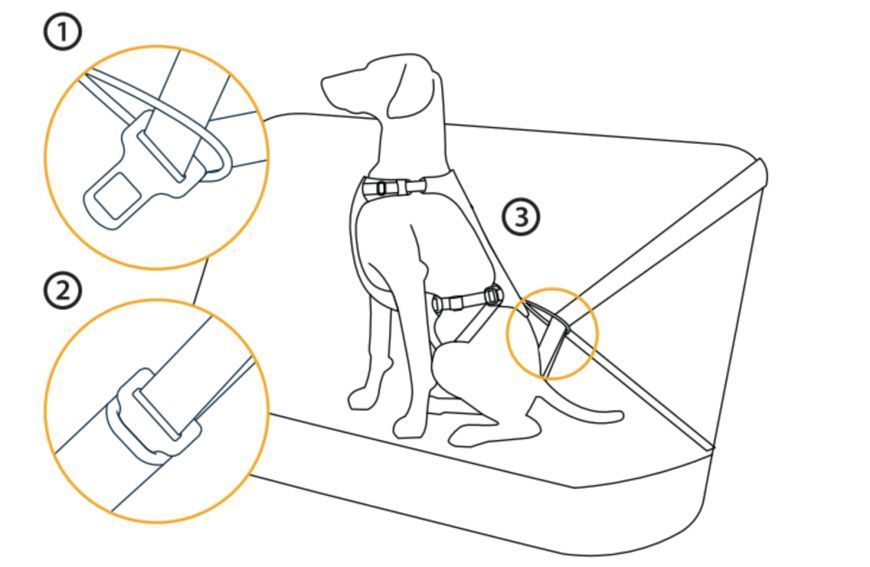 Автошлейка для собак Ruffwear Load Up&trade; XS 43-56 см Синий 30843 фото