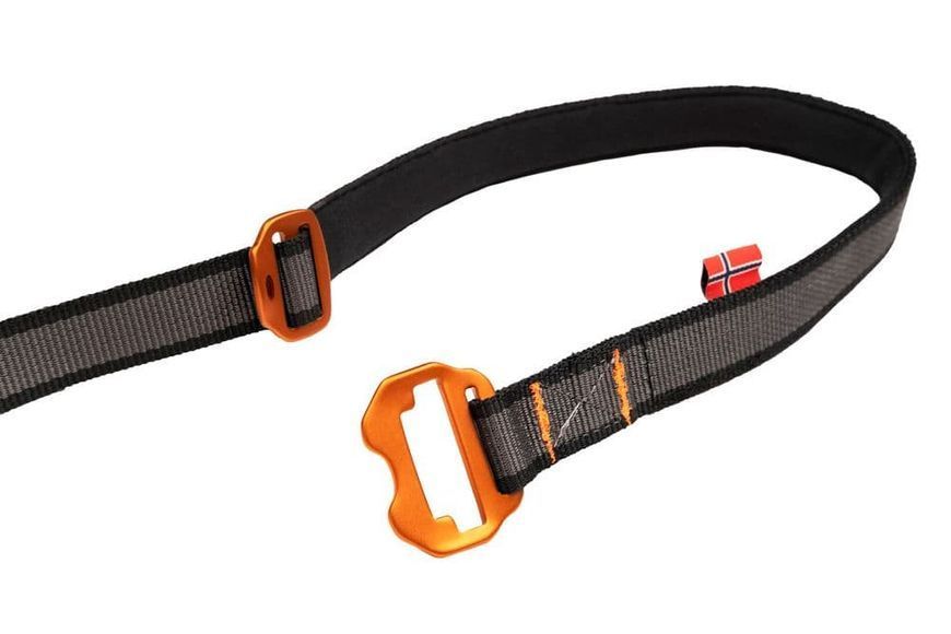 Регулируемый поводок для собак Touring bungee adjustable Non-stop dogwear Черный/Серый 23 мм 41382 фото