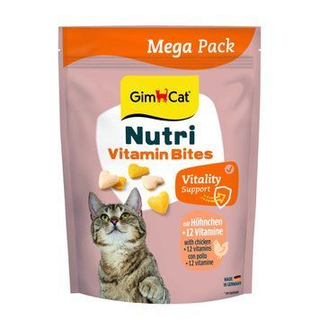 Вітаміни GimCat Nutri Vitamin Bites для дорослих котів мультивітаміни з куркою 425 г 1111194546 фото