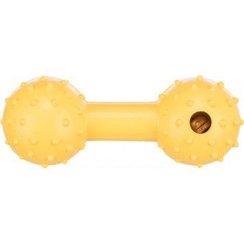Іграшка Trixie Dog Toy Dumbbell для собак Гантель з дзвіночком гума 12 см 1111114698 фото