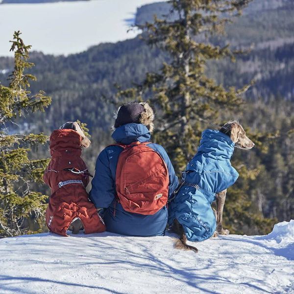 Теплая куртка для собак Hurtta Extreme Warmer III ECO Синий 50 33386 фото