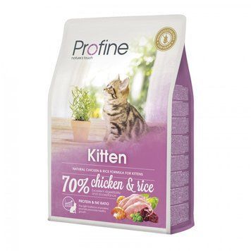 Корм сухий Profine Cat Kitten для кошенят від 1 до 12 місяців з куркою та рисом 2 кг 1111145720 фото