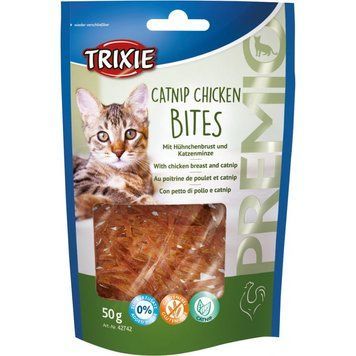 Ласощі Trixie Premio Catnip Chicken Bites для котів шматочки з курячою грудкою і котячою м_ятою 50 г 1111151352 фото