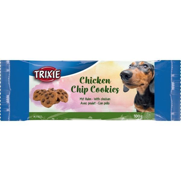 Ласощі Trixie Chicken Chip Cookies для собак печиво з куркою 100 г 1111170282 фото