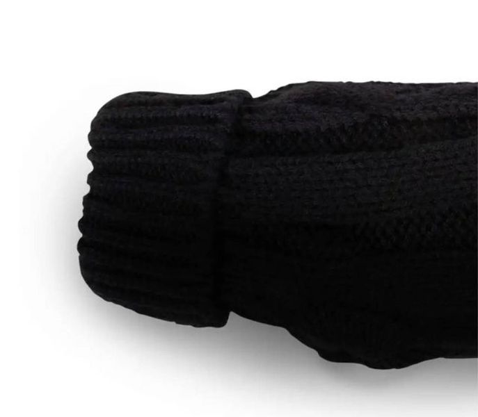 Вязаный свитер для собаки Wolters Cable Knit с узором коса 45 см Черный 29618 фото