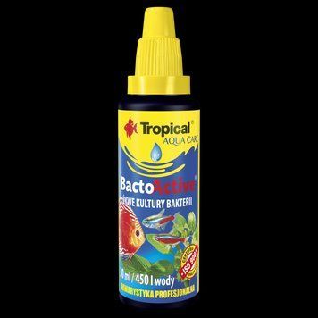 Препарат Tropical Bacto Active для акваріума для запуску і підготовки біологічного середовища 30 мл 13109 фото