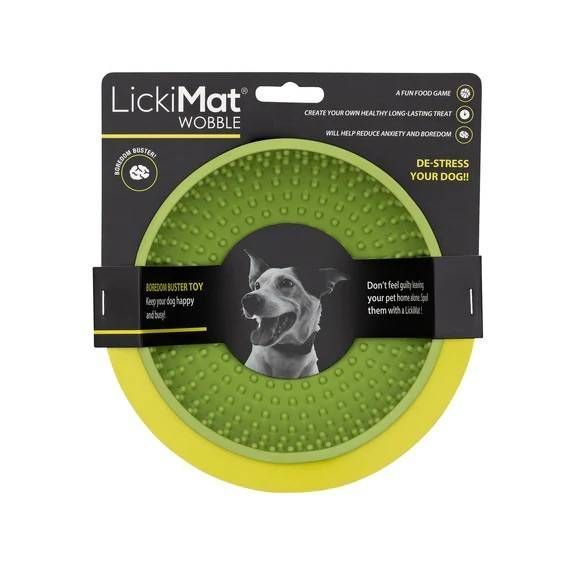 Лизательный коврик антистресс для собак LickiMat Wobble Green, качается 27765 фото