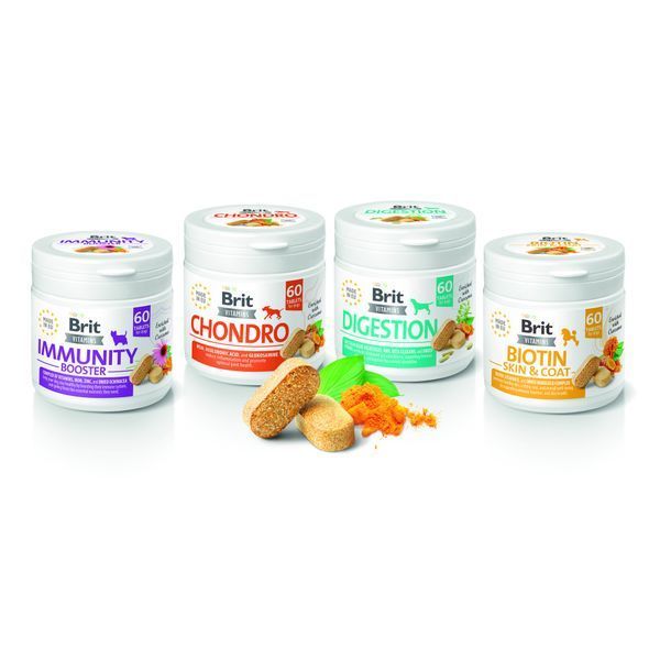 Вітаміни Brit Vitamins Immunity Booster для собак для імунітету 60 таблеток 1111187088 фото