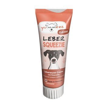 Натуральні рідкі ласощі для собак Yummeez Leber Squeezie Печінка 75 г 40210 фото