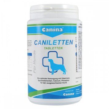 Вітамінно-мінеральний комплекс Canina Caniletten для дорослих собак 300 г 150 табл. 1111111960 фото