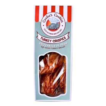 Натуральні ласощі для собак Cooka's Cookies Turkey Crispies 100% Сушена індичка 95 г 45366 фото