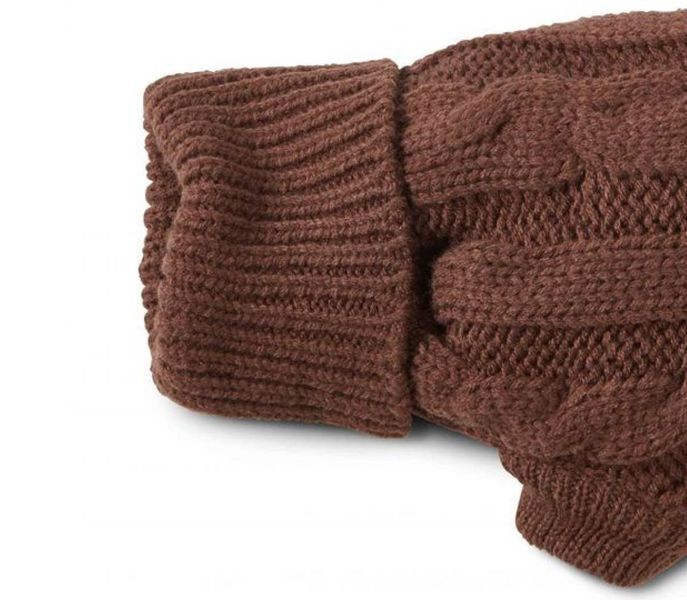В'язаний светр для собаки Wolters Cable Knit з візерунком коси 40 см Коричневий 29608 фото