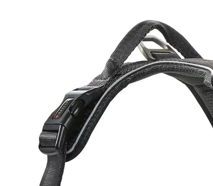 Шлейка для собак пом'якшена з ручкою Wolters Active Pro Comfort 6 70-85 см Чорний 29672 фото