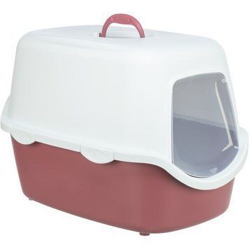 Туалет Trixie для котів Vico закритий пластик фіолетовий/білий 40х40х56см 1111165777 фото