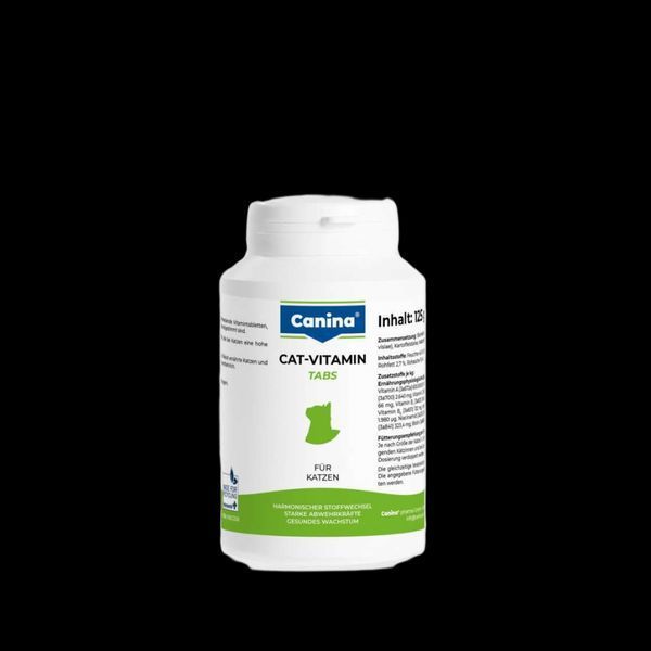 Вітамінний комплекс Canina Cat-Vitamin Tabs для котів 125 г 250 табл. 1111111987 фото
