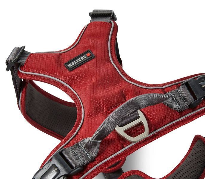 Шлейка для собак пом'якшена з ручкою Wolters Active Pro Comfort 4 55-65 см Червоний 28166 фото