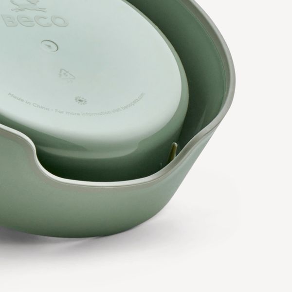 Миска зі 100% переробленого пластику для котів Beco Pets Steady Bowls Зелений S 45564 фото