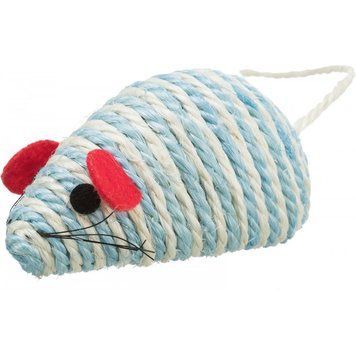 Іграшка Trixie для котів Мишка XXL з брязкальцем сизаль 10 см 9742 фото