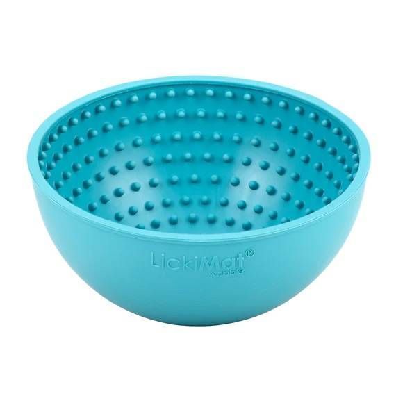 Лизательный коврик антистресс для собак LickiMat Wobble Turquoise, качается 27768 фото
