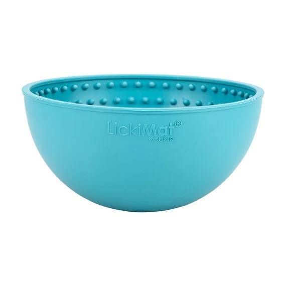 Лизательный коврик антистресс для собак LickiMat Wobble Turquoise, качается 27768 фото