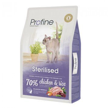Корм сухий Profine Cat Sterilised для стерилізованих та кастрованих котів з куркою та рисом 10 кг 1111145728 фото