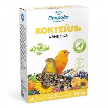 Корм Природа Коктейль Канарка для канарок і декоративних птахів 500 г 1111148081 фото