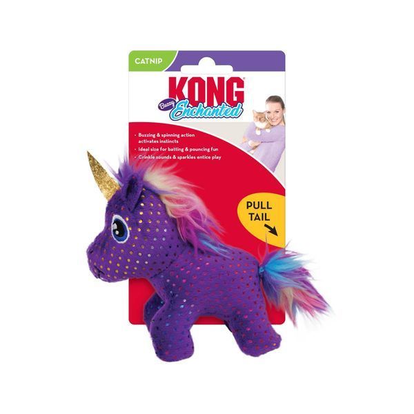Игрушка для котов Kong Enchanted Buzzy Unicorn 41614 фото