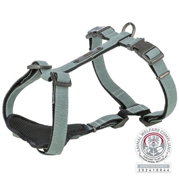 Шлея Trixie CityStyle H-harness для собак бавовна L&ndash;XL 75&ndash;120 см 25 мм світло-зелена 1111185223 фото