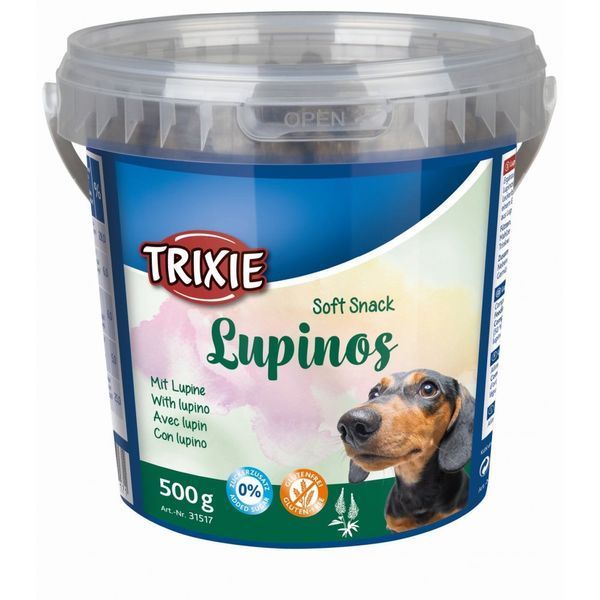 Ласощі Trixie Soft Snack Lupinos для собак м&rsquo;ясо птиці та люпина відро 500 г 1111145578 фото