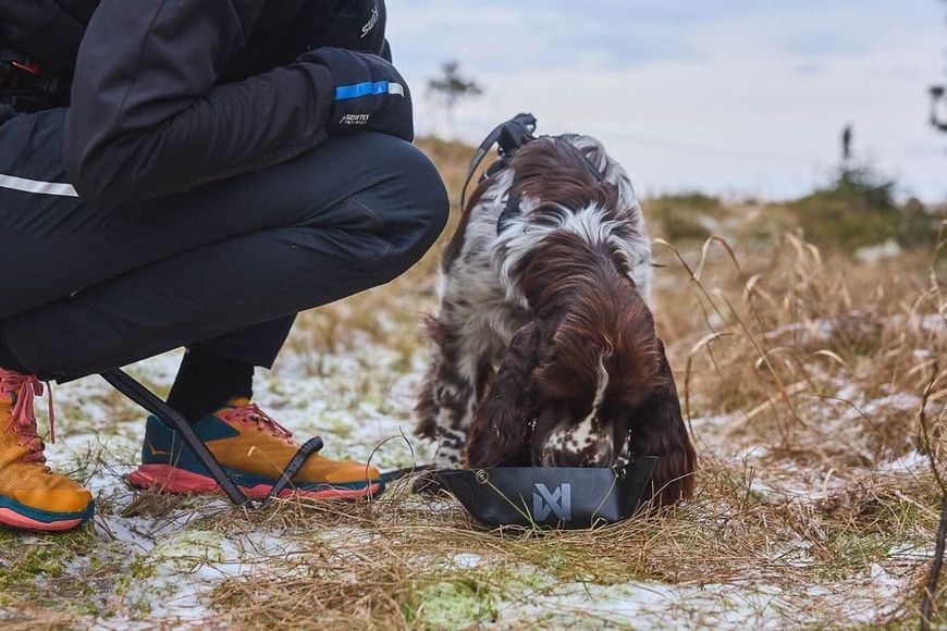 Складна миска для собак Trekking bowl Non-stop dogwear Чорний L 40516 фото
