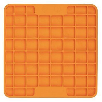 Лизальний килимок антистрес для маленьких собак собак LickiMat Mini Playdate Orange, м'яка основа 30301 фото
