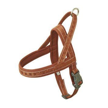 Пом'якшена шлея для собак Hurtta Casual harness ECO 35-45 Коричневий 32408 фото