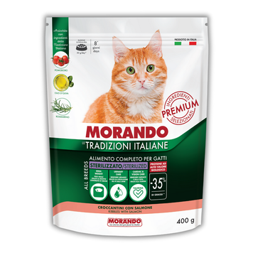 Сухий корм для стерилізованих котів Morando Tradizioni Sterilized з лососем 400 g 02767 фото